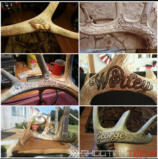 Carving antler deals with dremel