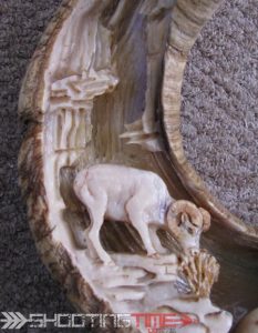 sheep horn carving